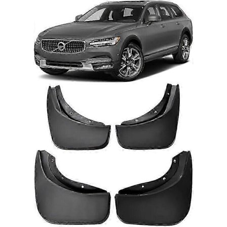 Originalt komplett sett sprutbeskyttere gjørmeklaffer for 2017-2024 Volvo V90 Cross Country