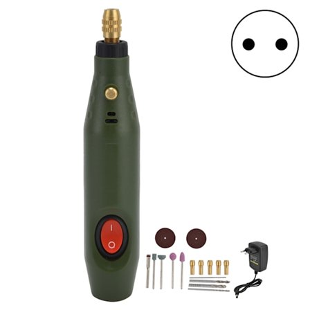 Elektriske slibeværktøjer Rengøring Mini polering Omkostningseffektivt DIY graveringsværktøj til rustfrit stål Keramisk glas EU-stik 100-240V