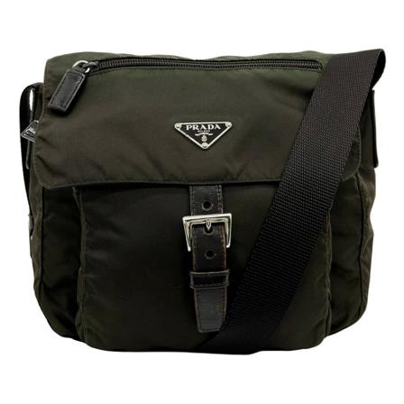 Prada Vintage, Pre-owned Shoulder Bags Groen, Dames, Maat:ONE Size,nylon