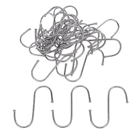 30 kpl Metalliset Vaatekoukut