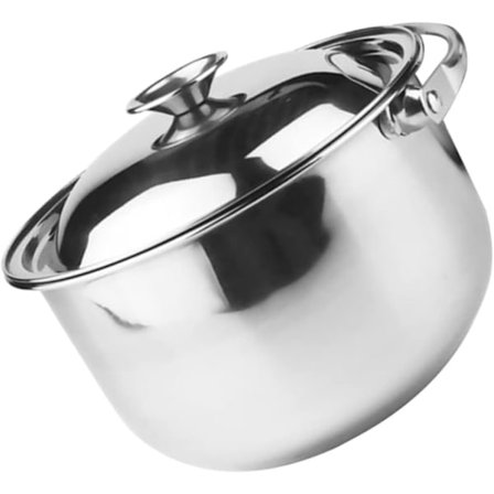 Rostfritt stål Kokgryta Rostfritt stål Stockpot Petit Pot Kök Stock Pot Rostfritt stål Stock Pot med lock Stor gryta blandningsskålar