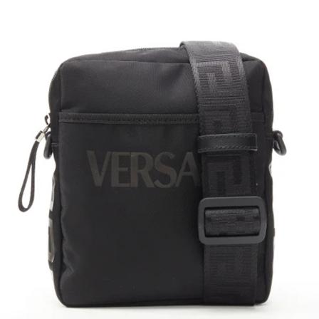 Versace Pre-owned Pre-owned nylon crossbody-tasker Sort, Herre Vintage Tasker, Størrelse: ONE Size