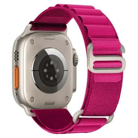 Alpin ögla band för Apple watch 49mm 44mm 40mm 45mm 41mm 42mm 38mm 40 44 45 mm armband iWatch Ultra series 7 6 5 3 se 8 rose pink 42mm 44mm 45mm 49mm
