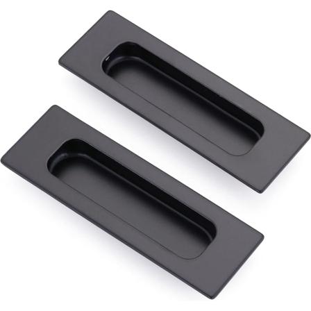 2 kpl:n pakkaus upotettavia liukuovia kahvoilla 12 x 4 x 1,2 cm