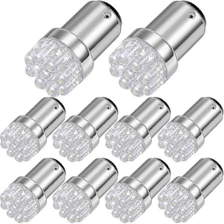 2024 10 stycken 1004 Marin LED Ersättningslampa 90 Glödlampa för Båts Navigationsljus BA15D LED Glödlampa för Båtljus Båge Akter Marin LED 