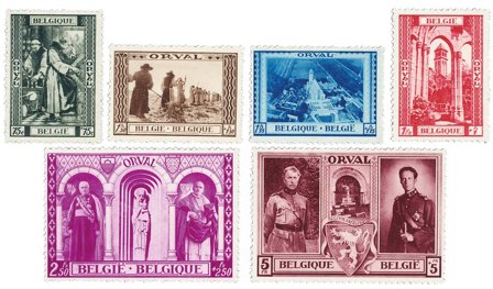 Belgien 1939 - OBP 513-18 - Ubrugt