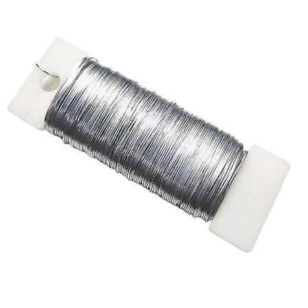 Sølvtråd for smykkefremstilling, 22 gauge sølvtråd for blomsterdekoratører, sølvtråd for håndverkssmykkefremstilling, bindemiddeltråd for 