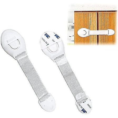 10 Barnebeskyttelseslåser Sett Babysikring Anti-klemmespenner