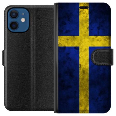 Apple iPhone 12 Tegnebogsetui Sverige Flag