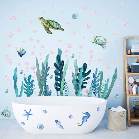 Ocean World Veggklistremerke, Under The Sea World Life Marine Animal