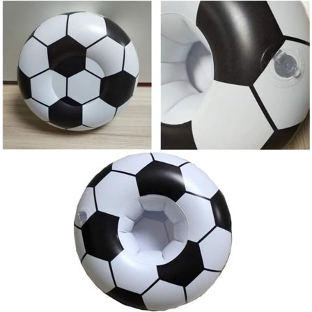 IC Uppblåsbar Dryckeshållare, 5 st Fotbollsdryck Pool Floats Mugghållare Floats Uppblåsbara Flytande Glasunderlägg