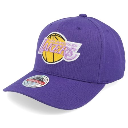 Mitchell & Ness - NBA Purple adjustable Czapka Z Daszkiem - Los Angeles Lakers Team Logo Seasonal Classic Red Plum Adjustable @ Hatstore