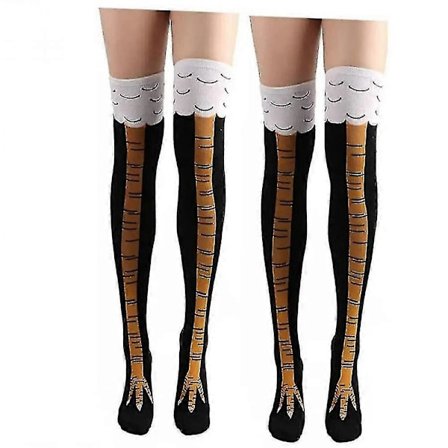 2 par kyllingefødder sokker, nyhed, sjovt, skørt fjerkræbenkostume til fester [JUN]