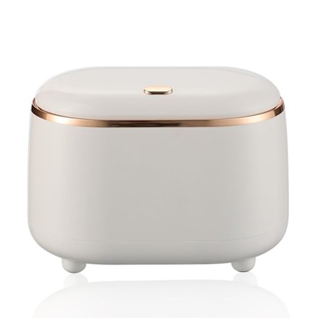 Bordssopbehållare med lock, 19*12.5*14cm Mini skrivbordspapperskorg, liten papperskorg som används i vardagsrum, matsal, sovrum