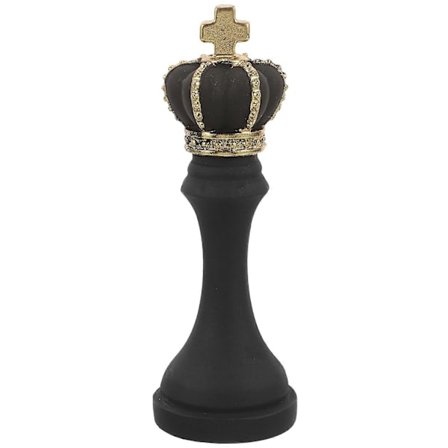Kreativ Schackpjäs Harts Schackskulptur Bokhylla Display Gåva Samlare 1 st