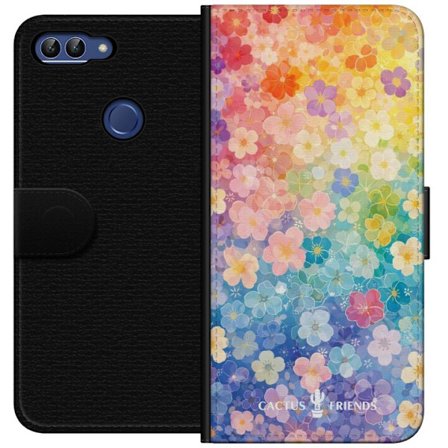 Kompatibelt Lommeboketui til Huawei Huawei P smart Cactus and Friends – RainbowBloom
