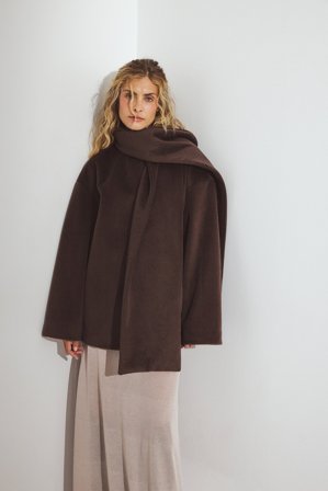 NA-KD Kurzer Mantel mit Schaldetail - Mäntel - Braun - EU 38