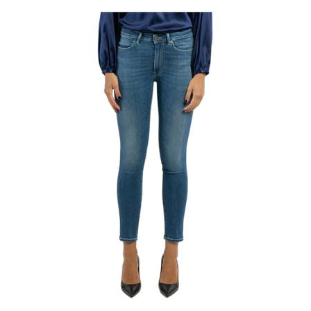 Dondup, Skinny Jeans Blauw, Dames, Maat:W32,stretch