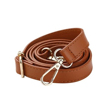 130 cm læderrem håndtaske bælter BRUN