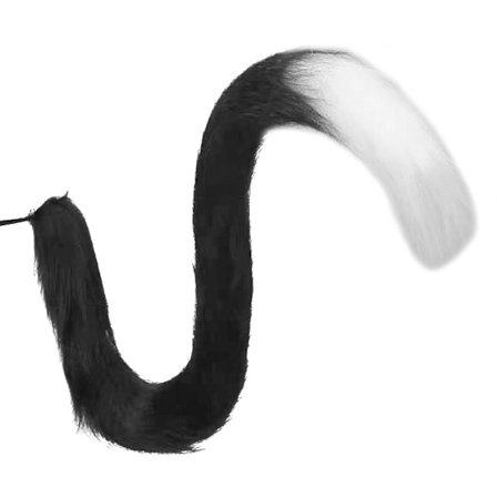 Fox Tail Masquerade Hale SVART HVIT