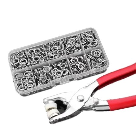 Tryckknappstång med 100 st 9,5 mm Silver – Billiga presenter silver