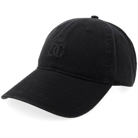 DC - Svart unconstructed Keps - " Cap Star Vintage Strapback Black Dad Cap" @ Hatstore