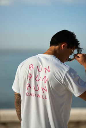 ICANIWILL - Essential Dri-Release Printed T-Shirt White- Træningstrøje - Herrer - Træningstøj fra ICIW
