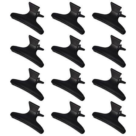 12 stk. sommerfuglhårklemmer – Hårklemmer for salonger, profesjonelt hårtilbehør