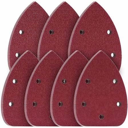 Kolmiohiontahiomapaperi 10 x 40/60/80/120/180/240/400 Kolmiohiontahioma-alusta 70 kpl Hiomakoneelle