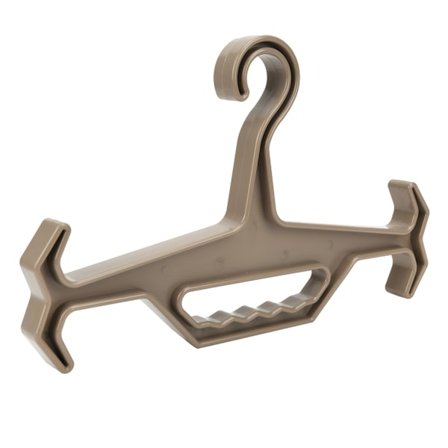 Kestävä kannettava monikäyttöinen varusteteline, teollinen muovi, ulkokäyttöön, metsästykseen, ruskea