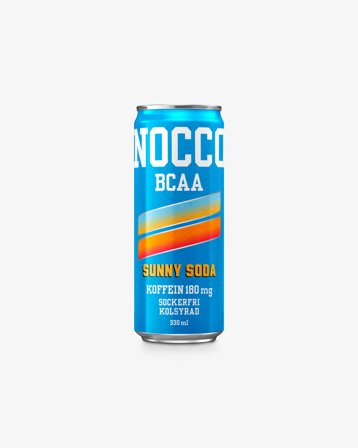 NOCCO BCAA - 330 ml - Sunny Soda - Funktionsdryck, Energidryck, Grenade aminosyror, Kosttillskott, Aminosyror, BCAA