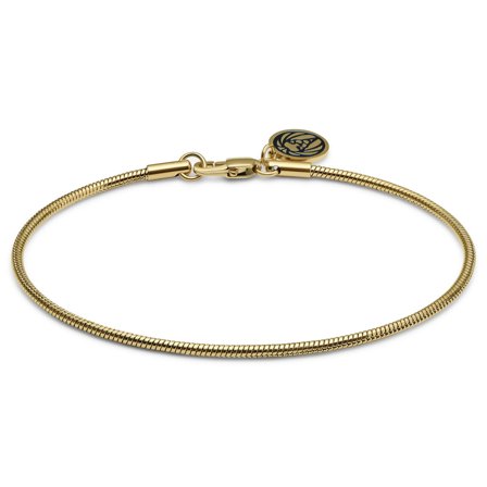 Essentials | 2 mm goldfarbenes Kabelketten-Armband für Männer - Edelstahl Armbänder