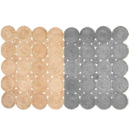 Juuttimatto eteiseen, 70x140cm, Harmaa/Luonnollinen