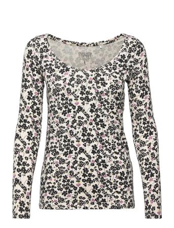 T-Shirts T-shirts & Tops Long-sleeved Monivärinen/Kuvioitu Esprit Casual