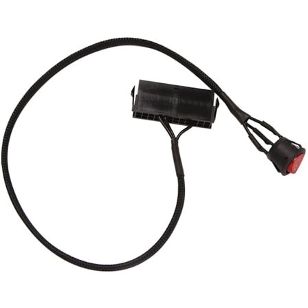 24-pin ATX PSU PC-virtalähteen käynnistystesteri Jumper-käynnistyskaapeli päälle/pois-kytkimellä, 50 cm