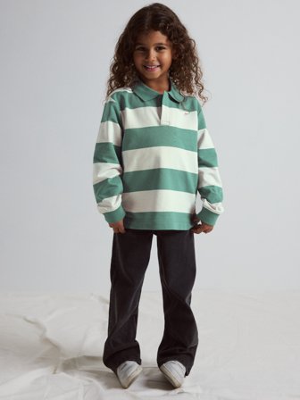 Polarn O. Pyret Långärmad rugbytröja - 86 - barnkläder - green