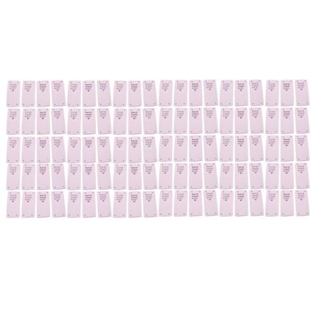 100 stk Håndlagde etiketter Mikrofiber Slitesterk klar utskrift Glatt Praktisk syetiketter01
