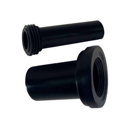 WC avløpsrør Monolitisk tilkoblingsrør for frittstående toalett Total lengde 180 m