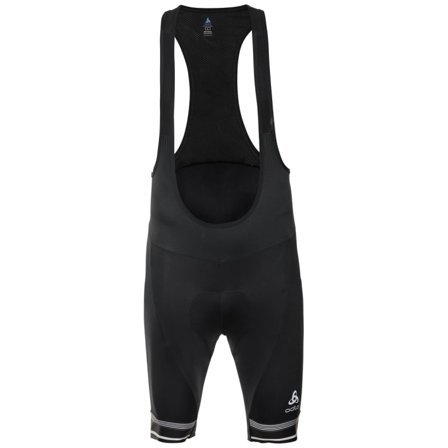 Odlo Men's Zeroweight Dual Dry Cycling Bib Shorts Men workout shorts Black XL