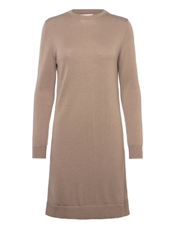 GANT Fine Merino Knitted Dress - Beige - L