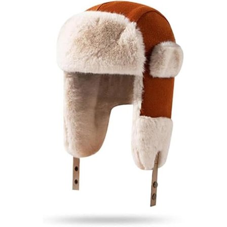 Vinter trapper hat med øreklapper, varm russisk hat til kvinder, trapper hat/skihue til mænd.