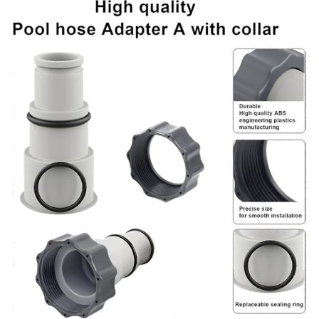 Pool Slange Adapter, Pool Slange Adapter, Pool Slange Adapter A, Pool Slange Adaptere med Gevind, Pool Slange Fitting