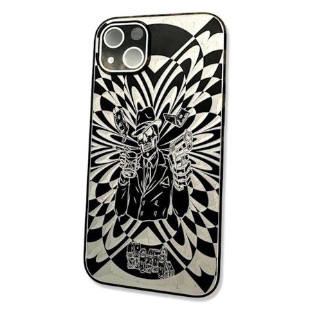 Alumiinikuori kaikki iPhone 14 -mallit 3D raha-ase juoma