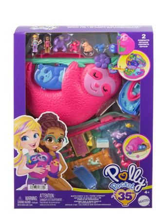 Sloth Family 2-In-1 Purse Compact Patterned Polly Pocket