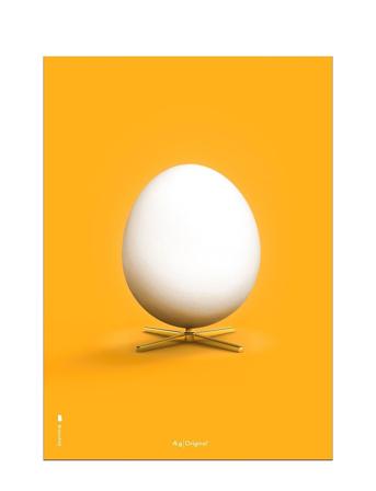 The Egg Yellow Home Decoration Posters & Frames Posters Food Multi/mönstrad Brainchild