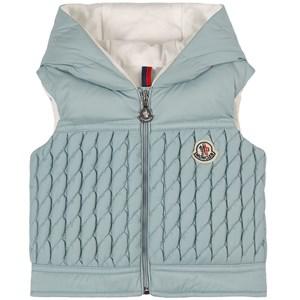 Kids - Moncler Ulle Branded Puffer Vest Turquoise 12-18 Months - Coats and jackets - 12-18 months - Blue