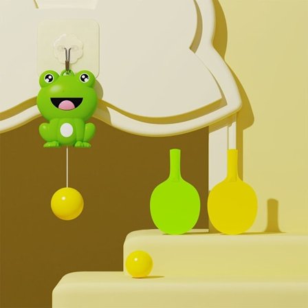 1 Sett Hengende Bordtennis Trener Ping Pong Øvelse Tegneserie