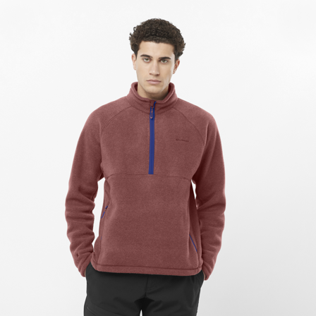Salomon - Midlayers Chroma Fleece Hz M - RUM Raisin