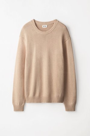 Soft Goat - Men's Cotton Crewneck - Men cashmere sweater - M - Sand