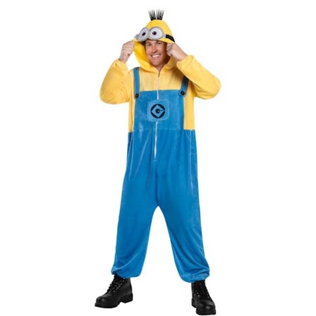 Despicable Me 4 Unisex Vuxen Minion Kostym S-M Gul/Blå